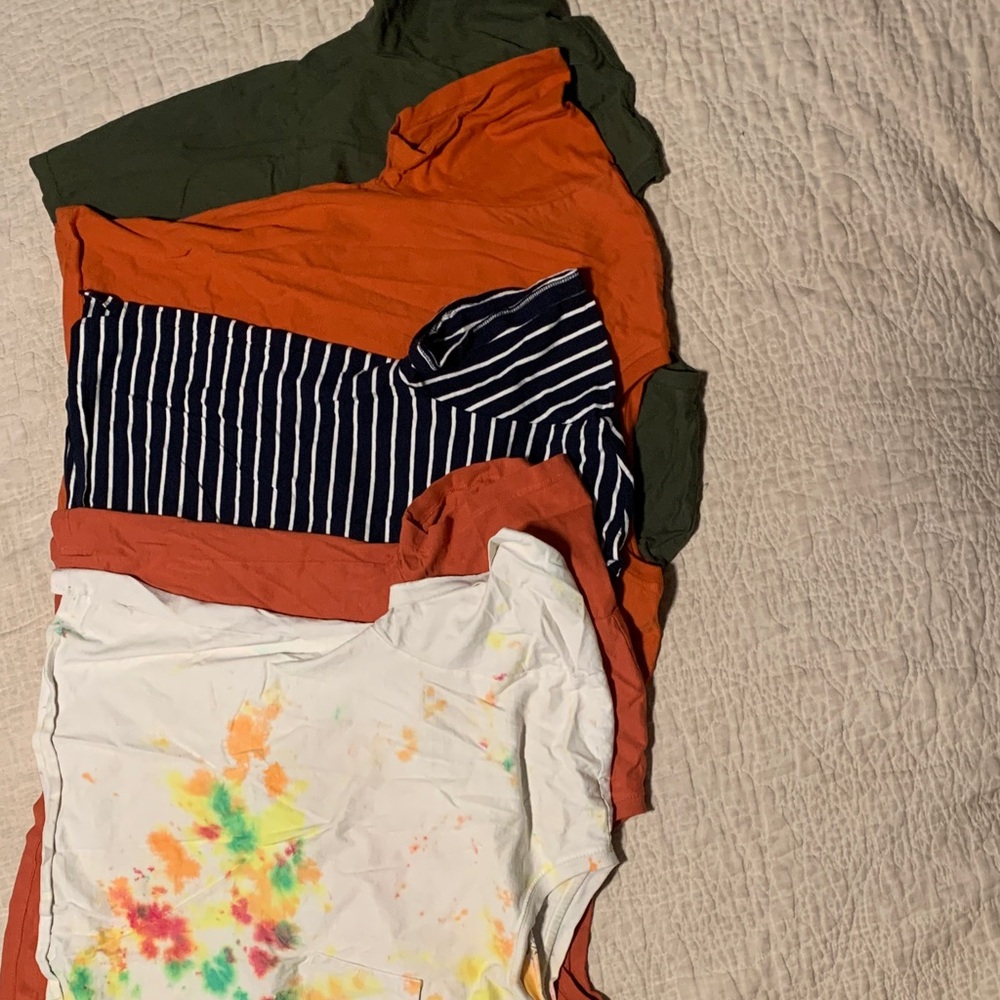 Cropped pocket tee Set